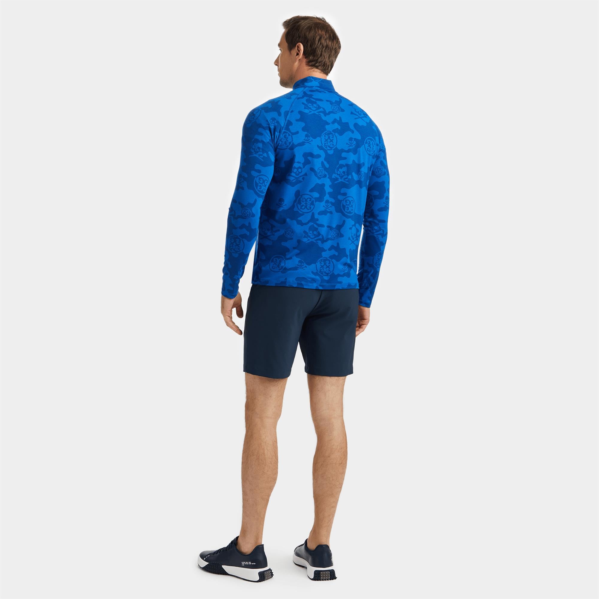 G/FORE Exploded Icon Camo Luxe Quarter Zip Mid Layer Surf